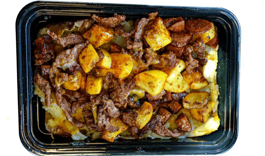 Loaded Carne Asada Potatoes